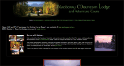 Desktop Screenshot of blaeberrymountainlodge.bc.ca